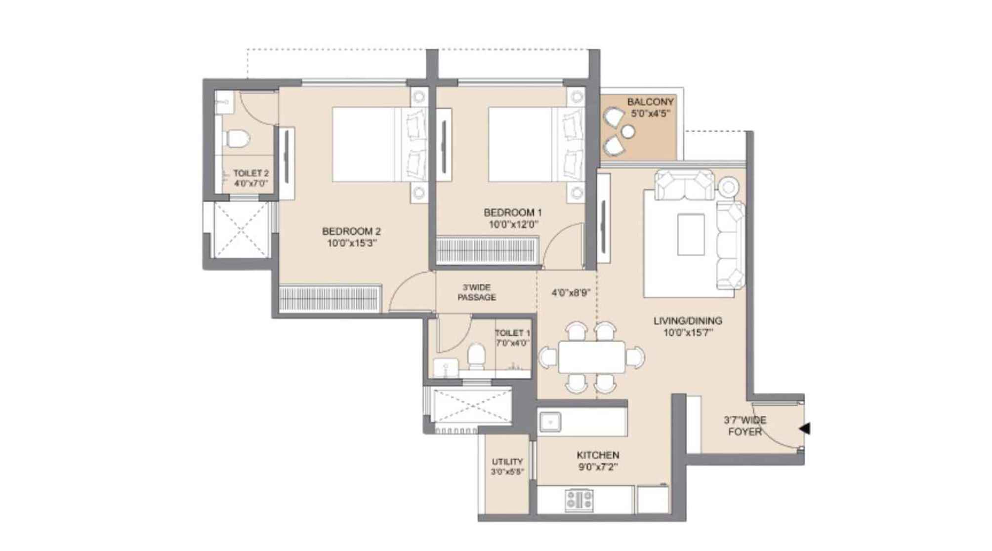 Chandak-Highscape-City-Floor-Plan-2-BHK-708-sqft